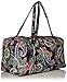 Vera Bradley Women's Cotton Large Travel Duffel Bag, Kiev Paisley, One Size