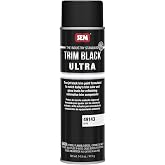 SEM 49143 Trim Black Ultra, Black Spray Paint with Satin Finish| Designed for Plastic, Aluminum, Steel and Stainless Steel, 14.5 oz. Automotive Aerosol Paint Can