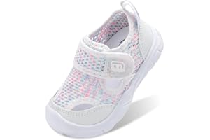 JOINFREE Toddler Water Shoes Wide Toe Box Barefoot Kids Sandals Quick-Dry Aqua Sneakers with Anti-Collision Toe for Swim Pool