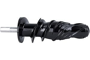 Omega Juicer Replacement Parts - Auger For Model J8006HDS, J8006HDC, J8008C, 8007, 8008, MM900HDS, Black
