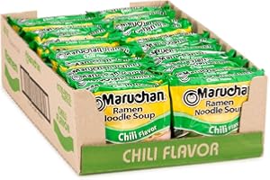 Maruchan Ramen Chili, Instant Ramen Noodles, Ready to Eat Meals, 3 Oz, 24 Count