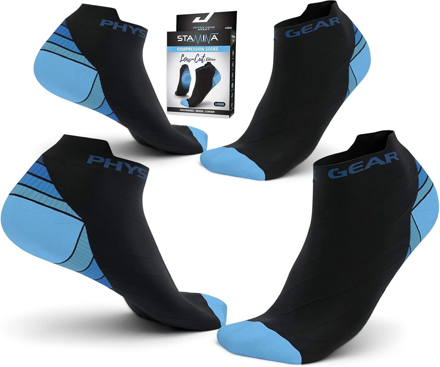 Compression Running Socks for Men & Women - Best for Plantar Fasciitis & Stamina: Clothing