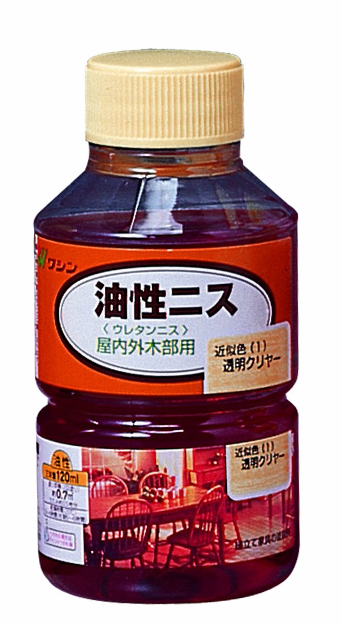 和信ペイント 油性ニス 透明クリヤー 120ml商品画像