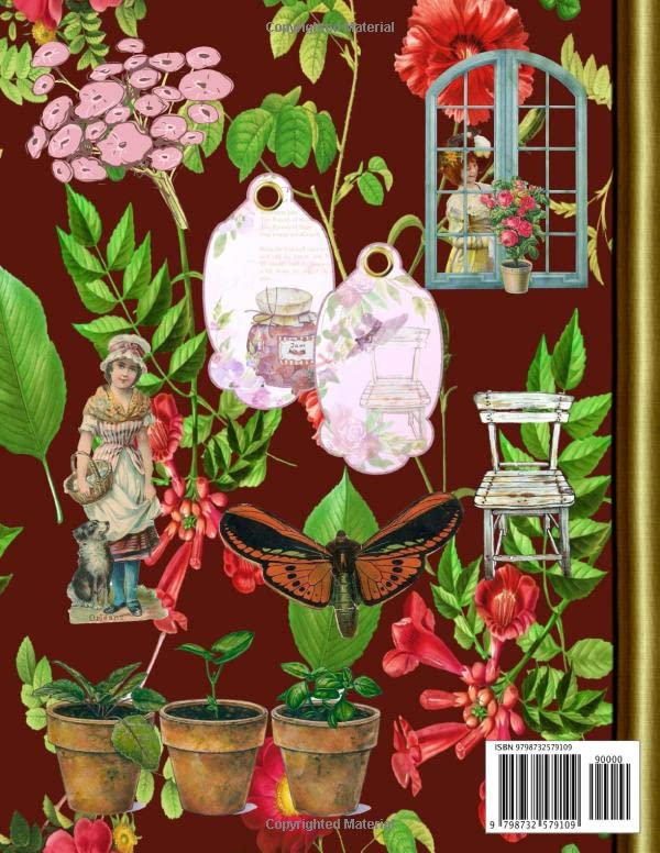 Cut Collage Secret Garden Ephemera A Collection of Vintage Garden Decor, Ephemera Vintage