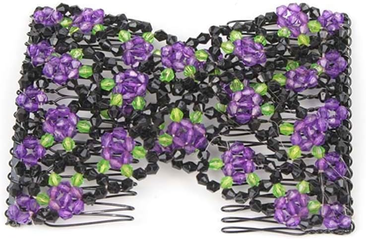 African Style Hair Clip with Floral Pattern