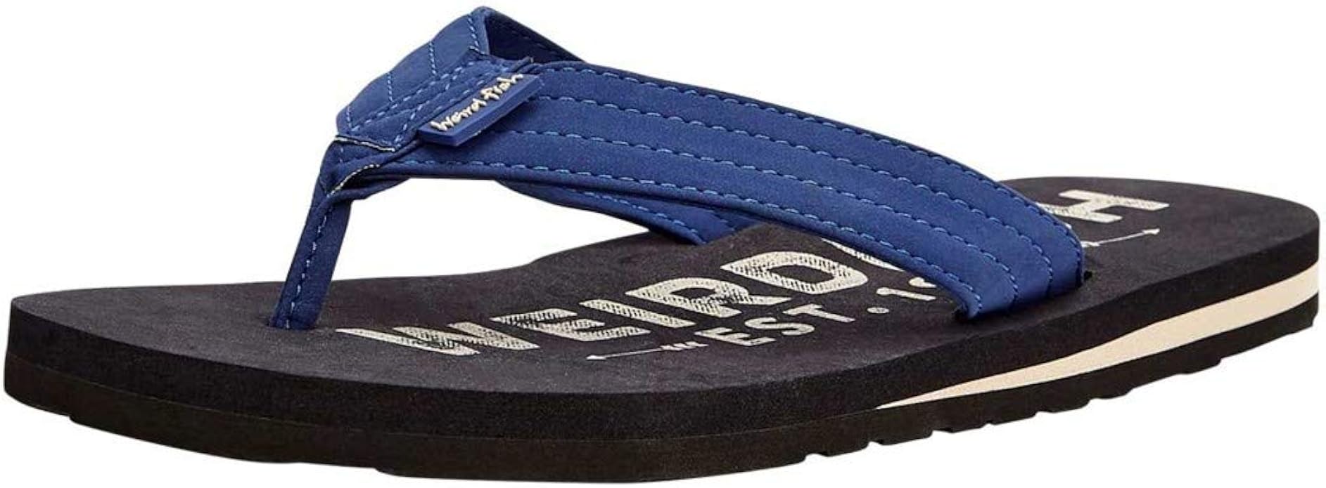 Weird Fish Hoider Printed Flip Flop Coal Size 9 Amazon.co