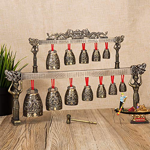 Chinese Antique Home Zinc Alloy Retro Style Bronze Bell Decoration Chinese Classical Percussion Instrument Etiquette Cultural Representation