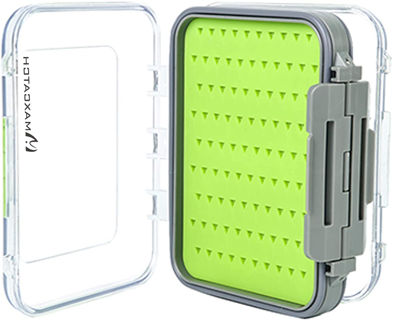 MAXIMUMCATCH Maxcatch Two-Sided Waterproof Fly Box Easy Grip Foam Jig Fly Fishing Box Multiple Sizes