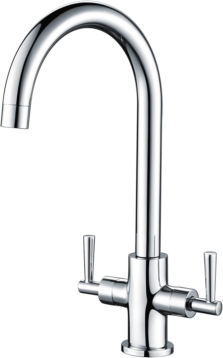Hapilife Kitchen Sink Mixer Tap Monobloc 360 Swivel Chrome 1 Hole