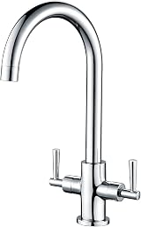 Hapilife Kitchen Sink Mixer Tap Monobloc 360 Swivel Chrome 1 Hole