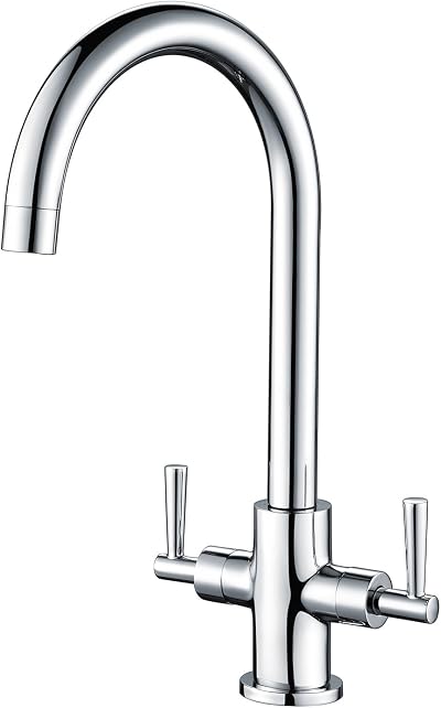 Hapilife Kitchen Sink Mixer Tap Monobloc 360 Swivel Chrome 1 Hole