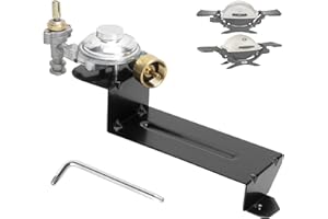 PETKAO 64865 Gas Grill Valve & Regulator Assembly Parts for Weber Grill Regulator Replacement Q2000 & Q2200 Series Parts (Model Years 2014 & Newer), for Weber 53060001 54060001 54060301 MEDIUM Q Parts