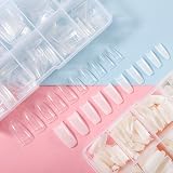 Hyrew FANTESI 1000 Pcs Acrylic Nail Tips French Half Cover U Shape view 7