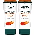VIVID KITCHEN Low-Calorie Sweet Chili Sauce - 2 Pack - Low Sugar, 10 Cal/Serving - No Preservatives or MSG - Easy Squeeze Bottle - Healthy Asian-Inspired Sauce for Dipping, Stir-Fry, and More