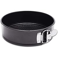 HIWARE 7 Inch Non-stick Springform Pan/Cheesecake Pan/Leakproof Cake Pan with 50 Pcs Parchment Paper - Accessories for Instan