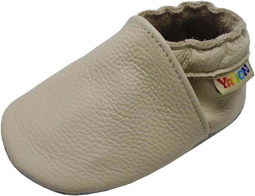 YALION Baby Boys Girls Shoes Crawling Slipper Toddler Infant Soft Leather First Walking Moccasins