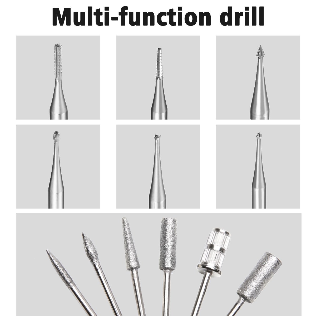 Electric Micro Engraving Pen ARTISTORE Polish Micro Carving Combo Set Adjustable Rotating Speed Carve Tool with 6X Steel Carving Head + 6X Polishing Head For DIY Olive Core, Buddha Beads, Ivory, Wood