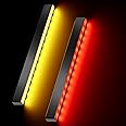 12 Volt Automotive Tail Light Bars Universal Car Accessories LED Strip Lights,Red Yellow Dual Color Dynamic Flashing Sequential Signal Lights,Fog Lights,Tail Light Stop Light Aluminum Shell