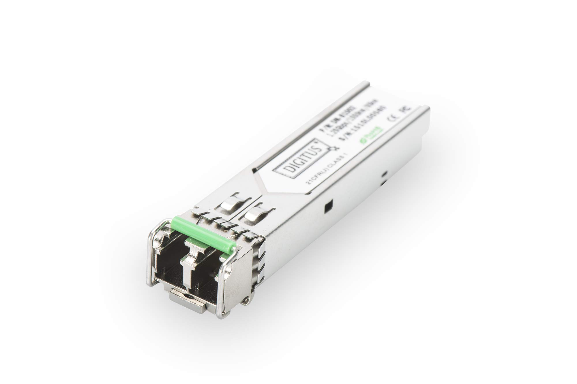 DIGITUS Mini GBIC SFP Transceiver Module for Gigabit Switch/Single Mode/Laser Product / 1 x 1550nm LC Duplex Connector / 850nm Wavelength/for a Distance of up to 80 Km