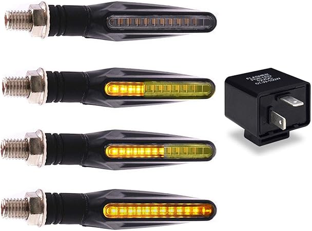 Amazon ベルキューナ バイク ウインカー シーケンシャルウインカー Led 汎用 4個 リレー 12v ウインカー 車 バイク