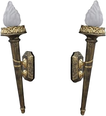 2 X Wandlampen Wandfackel Wandlampe Romerfackel Wandleuchte