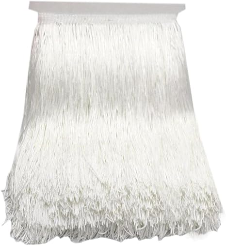 white tassel fringe dress