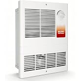 9815WH High Capacity Wall Heater With Built-In Adjustable Thermostat | 1500W, 120/240V AC, 5120BTU, For Office, Hallway, Foyer And Indoor Spaces