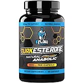 eFlow Nutrition Turkesterone Supplement for Men [Highest Purity] + Cyclodextrin for High Absorption - Increase Stamina, Lean Muscle Growth & Recovery, Boosts Drive - 3rd Party Tested (60 Capsules)