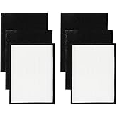 Replacement Filter for Sears/Kenmore 83190: Fits Air Purifier Models 85250 83250, 2 H13 Filters + 4 Activated Carbon Pre-Filters