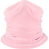 B BINMEFVN Polar Fleece Neck Warmer - Windproof Winter Neck Gaiter Cold Weather Face Mask For Men Women - 1 Pack