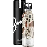 Bougie Bits and Bridles Insulated Water Bottle, Gift Tube, 25-Ounces, Stainless Steel, Multicolor, Kitchen Décor
