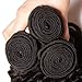 Ali Julia Wholesale 10A Real Peruvian Virgin Deep Wave Hair Weave 3 Bundles 100% Unprocessed Remy Human Hair Extensions 95-100g/pc Natural Black Color(12 14 16 inch)