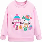 zarmfly Toddler Baby Girls Sweatshirts Crewneck Pullover Long Sleeve Shirts Tops Girl Fall Winter Clothes 2-8T