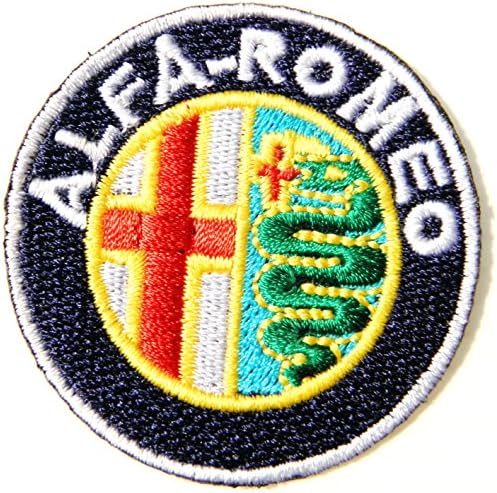 ALFA ROMEO Sport Car Logo Sign Racing Car Patch Iron on Applique Embroidered T shirt Jacket BY SURAPAN