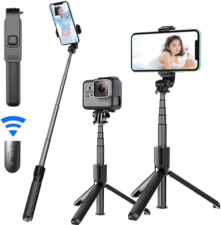 Amazon Co Jp 21進化版 自撮り棒 Bluetooth セルカ棒 軽量 無線 三脚 一脚兼用 360度回転 Bluetooth リモコン 折りたたみ 持ち運びに便利 Iphonex Iphone8 Iphone7 Iphone Android スマホ等対応 黑 カメラ
