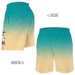 Men's Swim Trunks Hawaiian Bathing Mesh Lining Suit