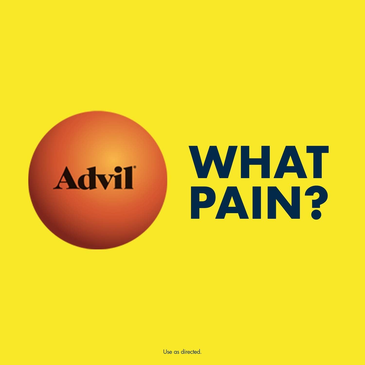 Advil Coated Tablets Pain Reliever and Fever Reducer, Ibuprofen 200mg, 200 Count, Fast-Acting Formula for Headache Relief, Toothache Pain Relief and Arthritis Pain Relief: Health & Personal Care