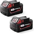 M2CSMK 6.0Ah Replacement for Milwaukee M18 Battery 48-11-1860 48-11-1850 48-11-1828 48-11-1820 48-11-1815, M18 Battery Compat