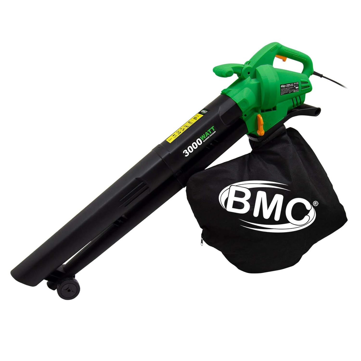 BMC 3 in 1 Leaf Blower and Vacuum with 12m Cable 3000w Garden Shredder