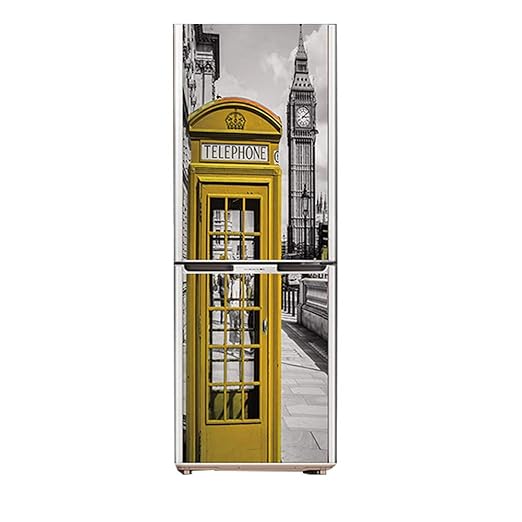 MYY 3D DIY Etiqueta Engomada del Refrigerador Vendimia Ciudad ...