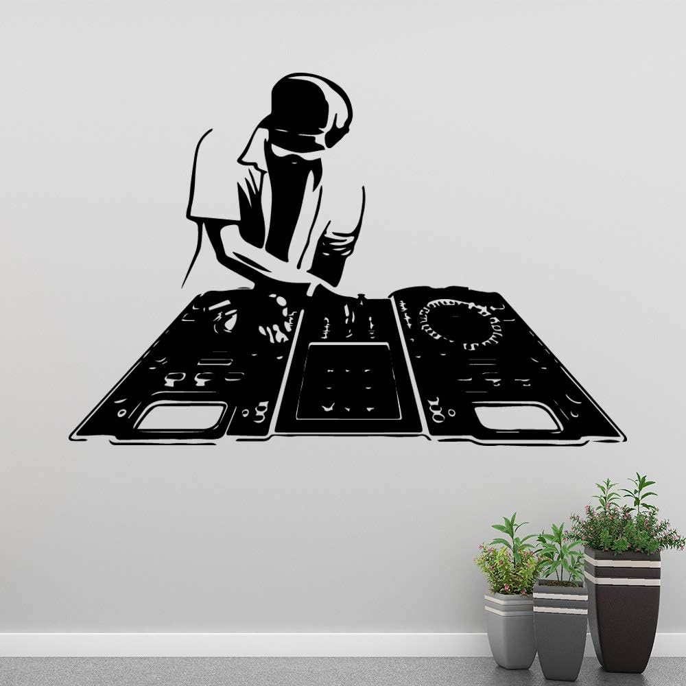 Cartoon DJ Nursery Wall Stickers Vinyl Art Decals Living Room Mural Bedroom Decor Home Party Decor Wallpaper adesivo de pa 57cm X 85cm