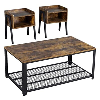 Yaheetech 3-Piece Industrial Living Room Table Set Ghana Ubuy