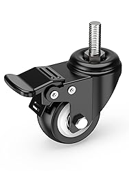 HOLKIE Caster Wheels 2 inch Total Locking Stem