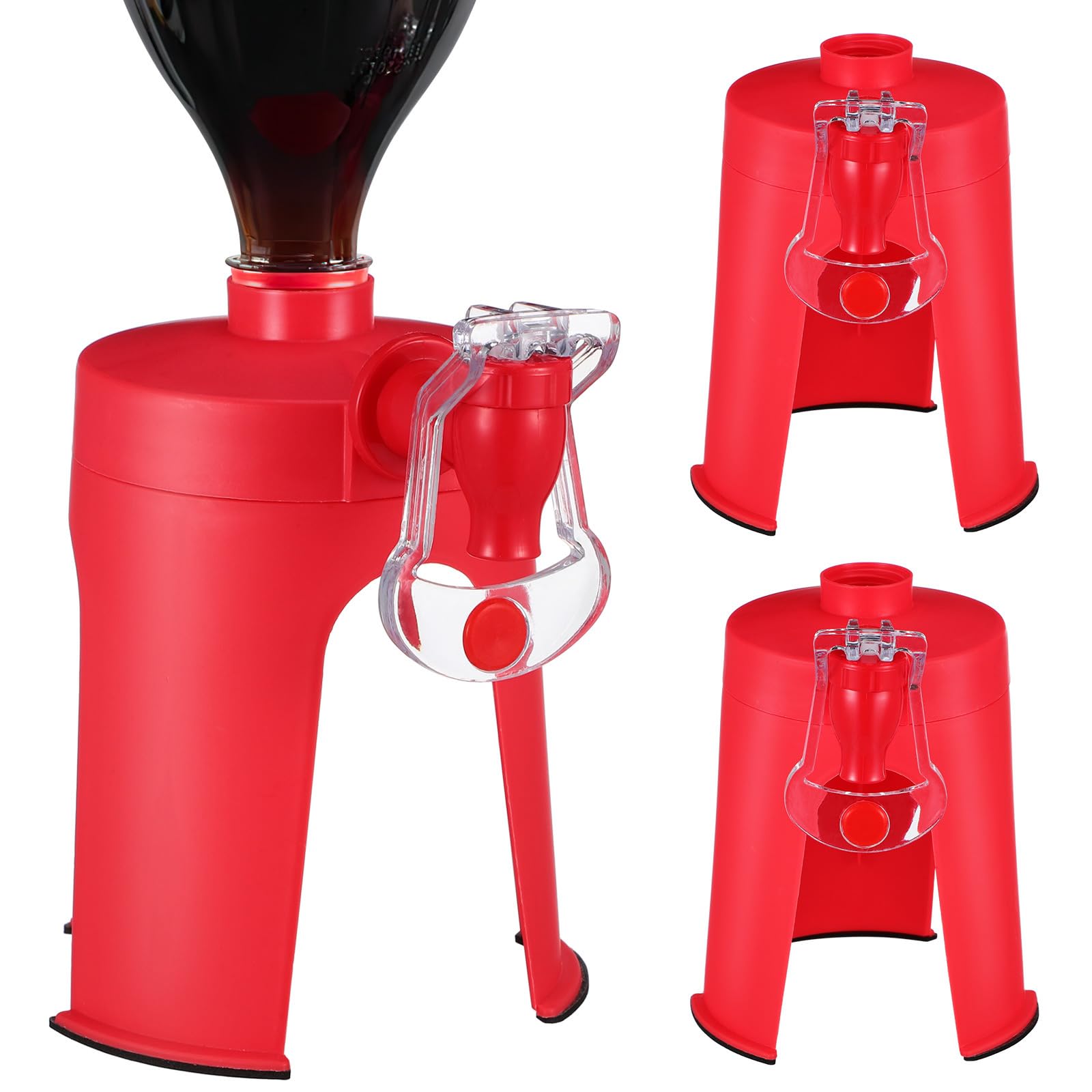 Photo 1 of 3pcs Drink Soda Dispense Gadget Bottles Water Coolers Soda Fountain Drink Machine Inverted Drinker Faucet Water Machine Tool for Home
