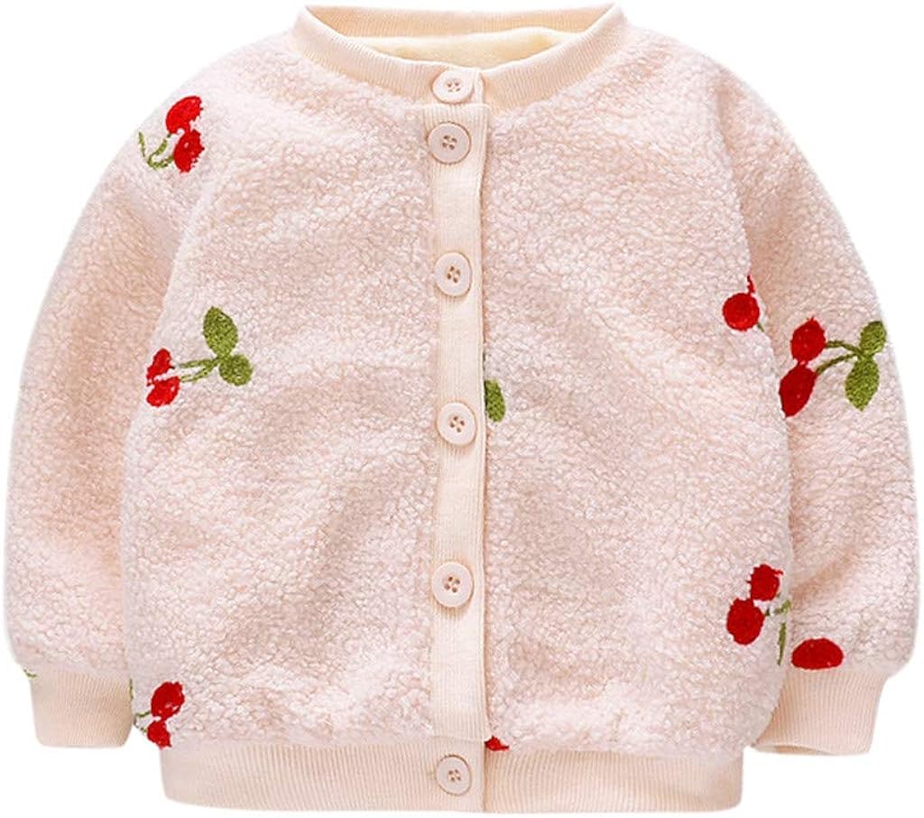 Manteau Bebe Fille Enfant Hiver Chaud Epaissir En Coton Polaire A Cerise Fraise Couleur Unie Manches Longues Bouton Veste La Mode Cartoon Chic Mignon Elegant Pas Cher 3 24 Mois Manteaux Vetements Yourcup Yourdesign Com
