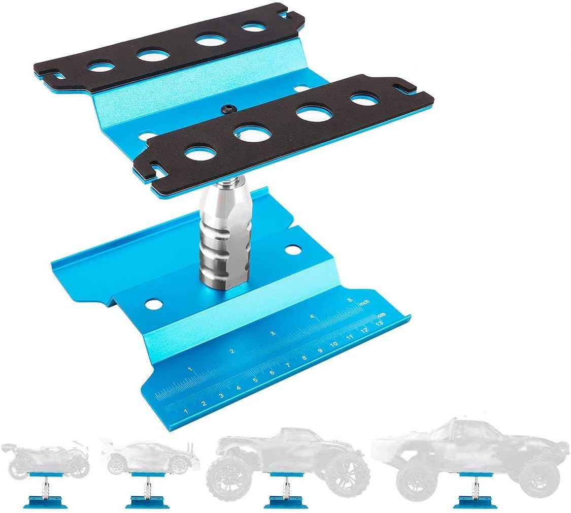 RC Car Work Stand Aluminum Repair Station Lift for 1/8 1/10 1/12 Scale for Traxxas TRX4 Axial