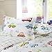 Brandream Kids Bedding Set Boy Cotton 100 Cars Trucks 3-Piece Duvet Cover Set Queen Size(No Comforter Included)