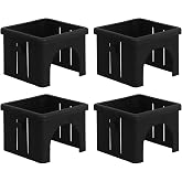 HONMEET 4Pcs Hollow Square Tube Slide Sleeves for Fitness Equipment Inner Adapter Tubing Sleeves for Workout Machines Enhance Stability and Reduce Noise During Training