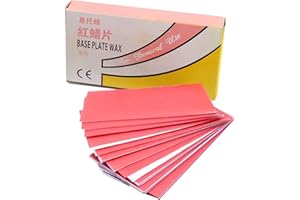KOUYOT Dental Base Plate Wax Dental Wax Sheets 20 Pcs for Denture Modeling and Orthodontic Work Dental Lab Supplies 240g
