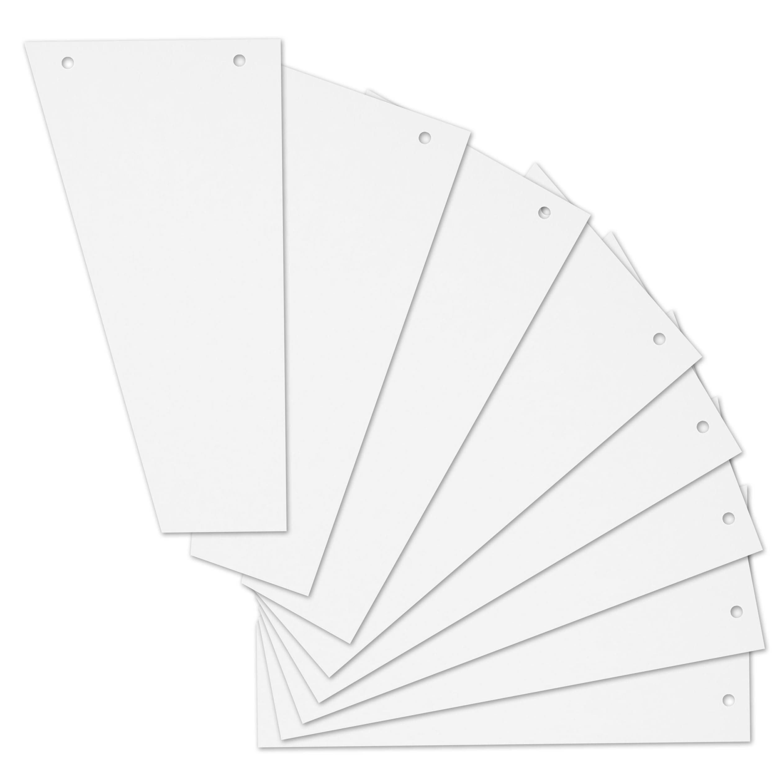 Herlitz White Trapezoid Divider Strips 120 x 230 mm (Pack of 100)